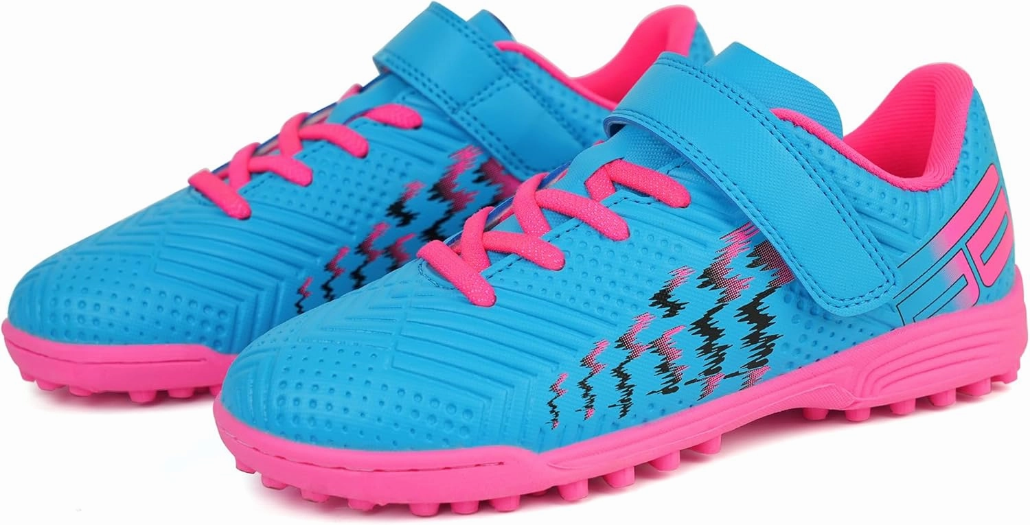 brooman Kids Turf Soccer Shoes Girls Boys Indoor Soccer Shoes