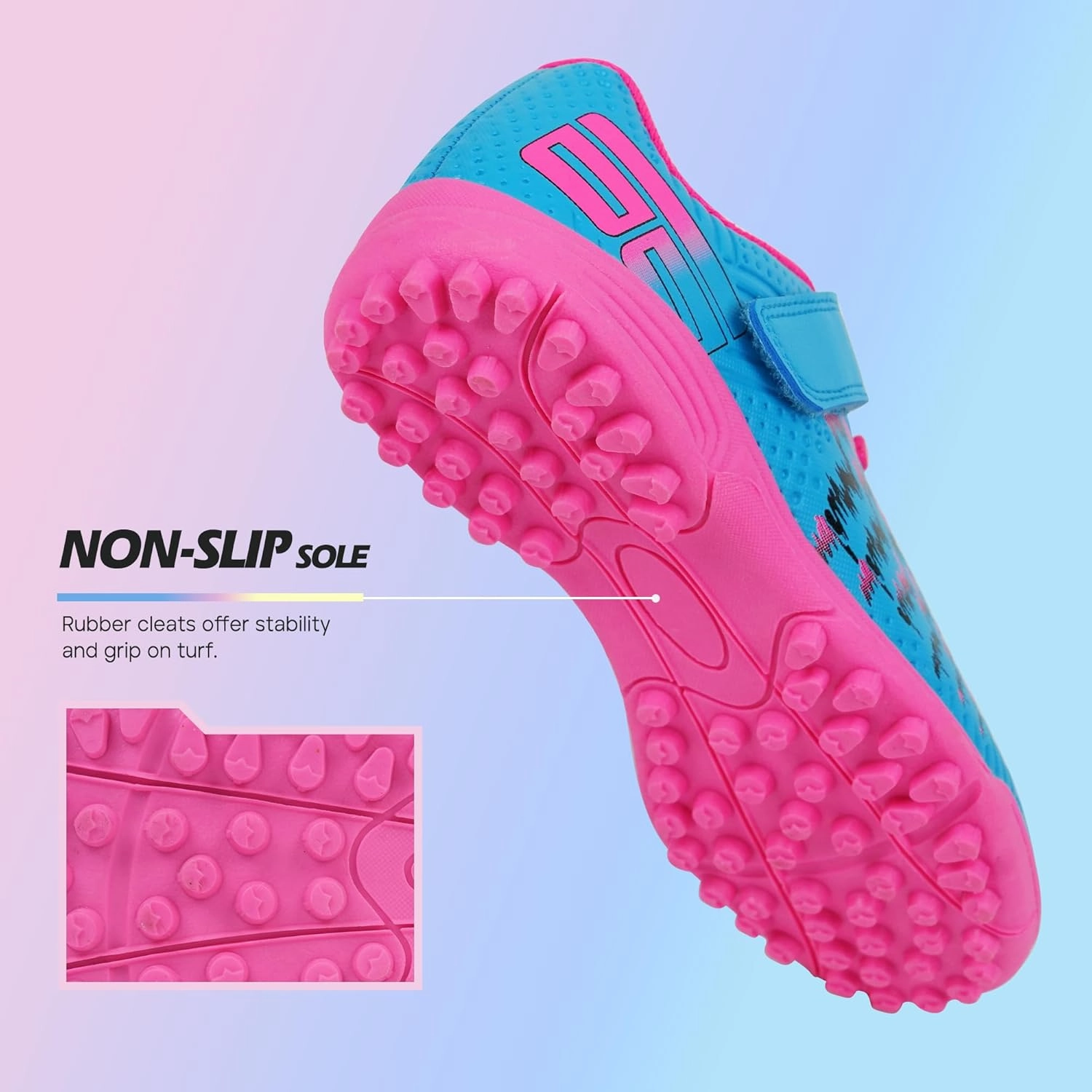 brooman Kids Turf Soccer Shoes Girls Boys Indoor Soccer Shoes