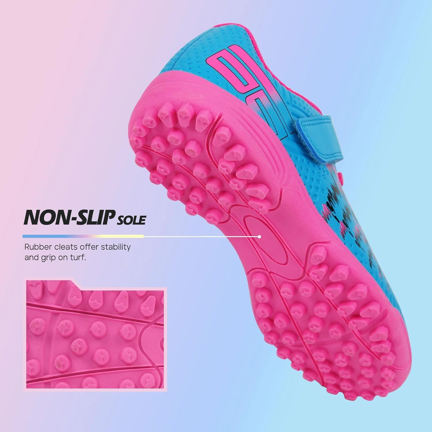 brooman Kids Turf Soccer Shoes Girls Boys Indoor Soccer Shoes