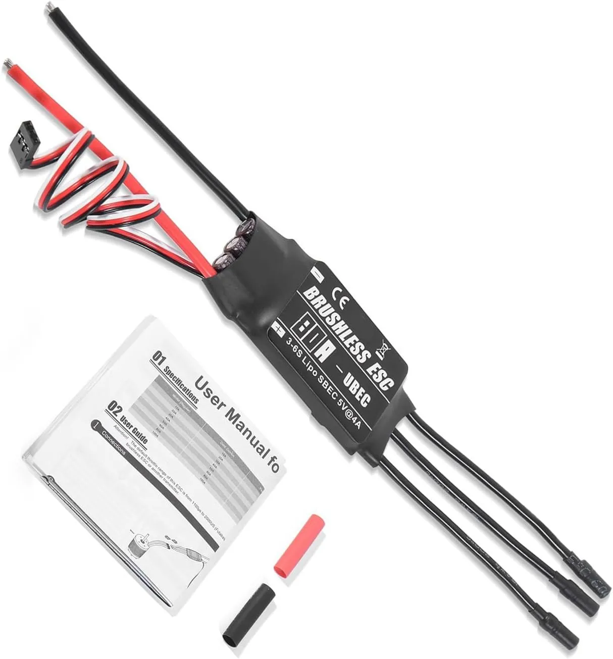 Brushless Speed Controller Electronic Speed Controller Simple To Operate For Helicopter & Aircraft