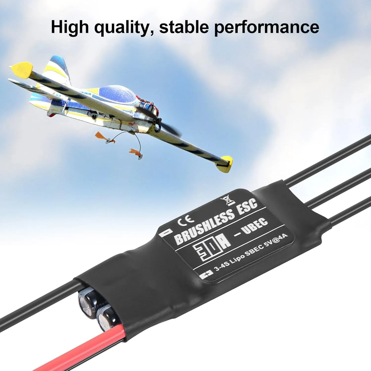 Brushless Speed Controller Electronic Speed Controller Simple To Operate For Helicopter & Aircraft