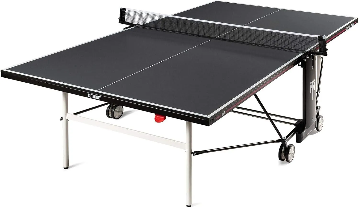 Butterfly Timo Boll Repulse | Stylish with All The Bells & Whistles | Regulation Size - 9' x 5' x 2' 6" | 16mm Thick Top | Includes Net & Integrated Accessory Holder | Warranty: 3-Year |