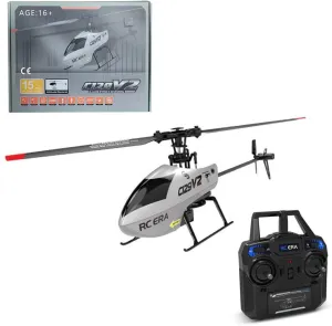 C129V2 RC Helicopter Optical Flow Positioning, 2.4G RC 4CH Stunt One Key Take Off/Landing with 6-axis Gyro & 6G/3D Flips Remote Control Helicopter, Military Aircraft for Adults