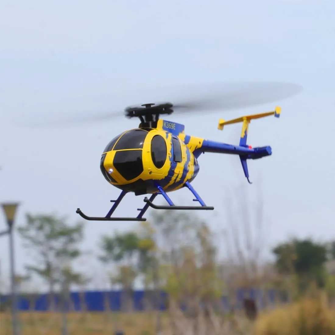C184 RC Helicopter with 6-Axis Gyro, 2.4G 4CH Single-Propeller RC Helicopter with Altitude Hold & Optical Flow Positioning (Lightstream Version)