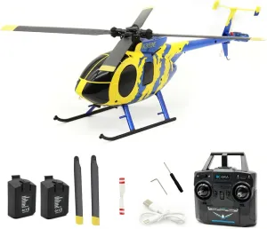 C184 RC Helicopter with 6-Axis Gyro, 2.4G 4CH Single-Propeller RC Helicopter with Altitude Hold & Optical Flow Positioning (Lightstream Version)