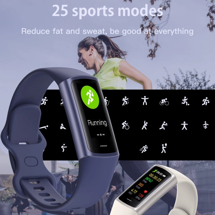 C68L IP67 Waterproof Smart Bracelet Sport Fitness Tracker(Dark Blue)