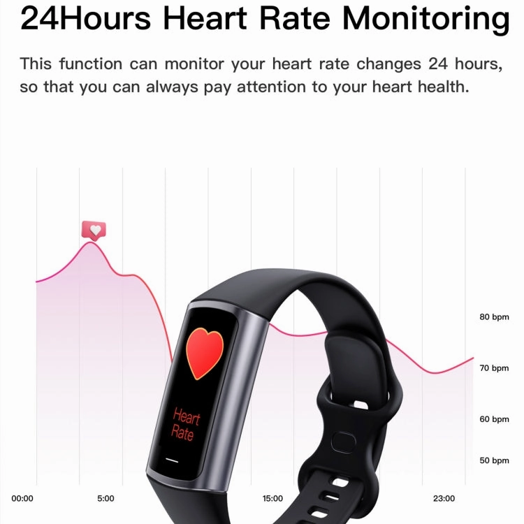 C68L IP67 Waterproof Smart Bracelet Sport Fitness Tracker(Dark Blue)