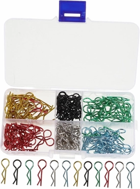 Cabilock Rc Car Body Clips 1:10 1:12 Scale Rc Body Clip Pin User-Friendly Colorful Neat Packaging