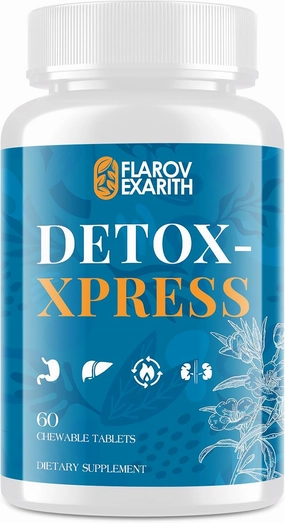 Canna Cleanse, Liver Cleanse Detox & Repair Chewable Tablets, Milk Thistle Supplement, Fast-Acting Body Detox for Women & Men, Toxin Flush for Liver, Kidney, Digestion & Metabolism, 60 Tablets