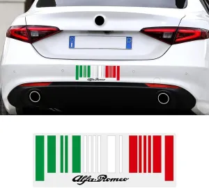 Car Emblem Sticker for Alfa Romeo Giulietta Giulia Stelvio Mito GT 156 159 Car Front and Rear Hood Trunk Grille Car Body Self Adhesive Sticker 3D Badge Decals Emblems,Black Style
