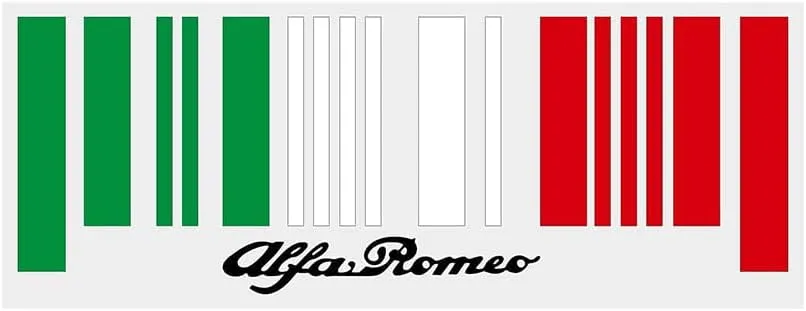 Car Emblem Sticker for Alfa Romeo Giulietta Giulia Stelvio Mito GT 156 159 Car Front and Rear Hood Trunk Grille Car Body Self Adhesive Sticker 3D Badge Decals Emblems,Black Style