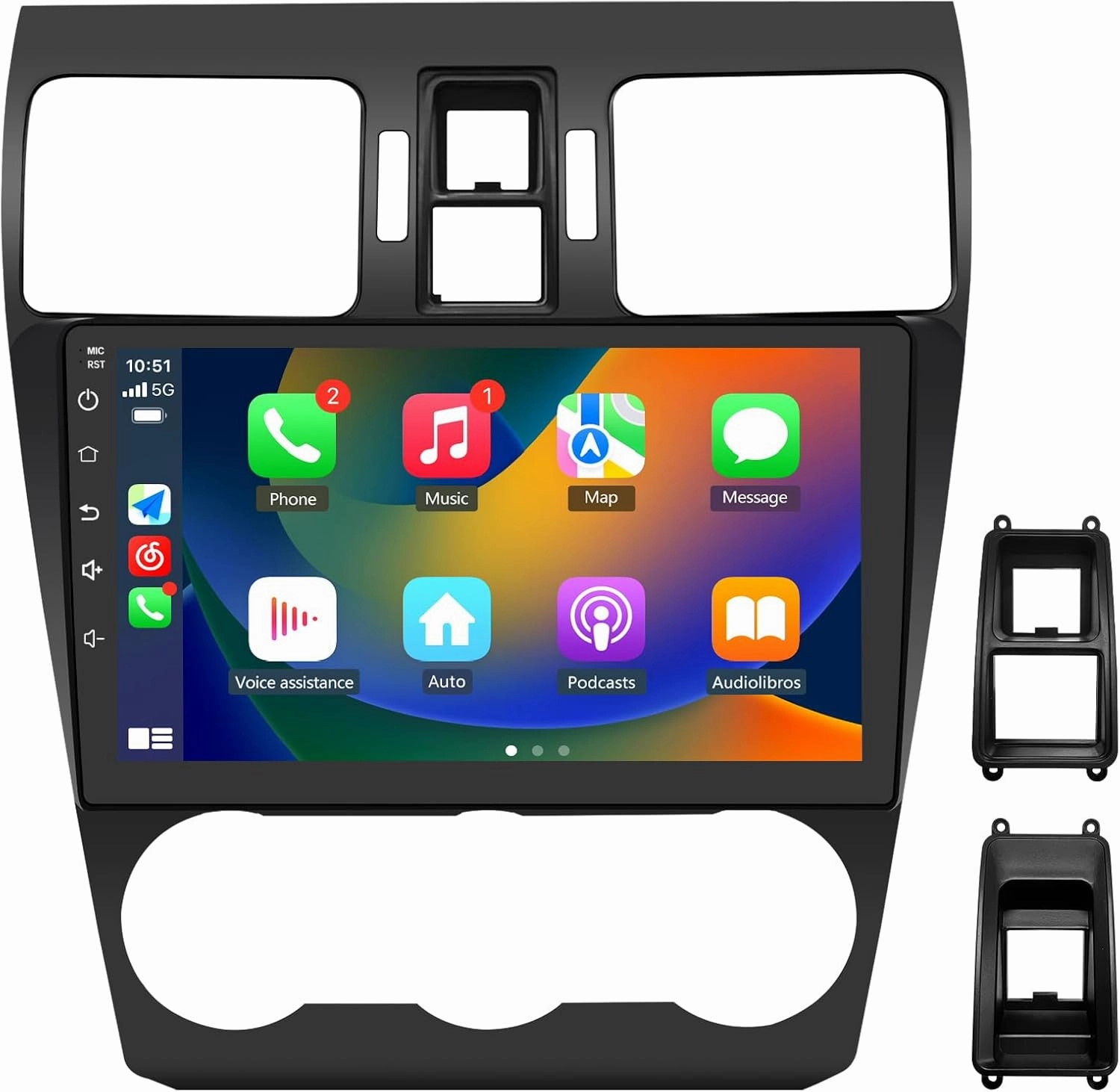 Car Radio Stereo Android 12 for Subaru Forester WRX Impreza 2013 2014 2015, 9 inch Touch Screen 2G 32G Head Unit with Carplay/Android Auto SWC GPS WiFi Bluetooth FM RDS AM DSP