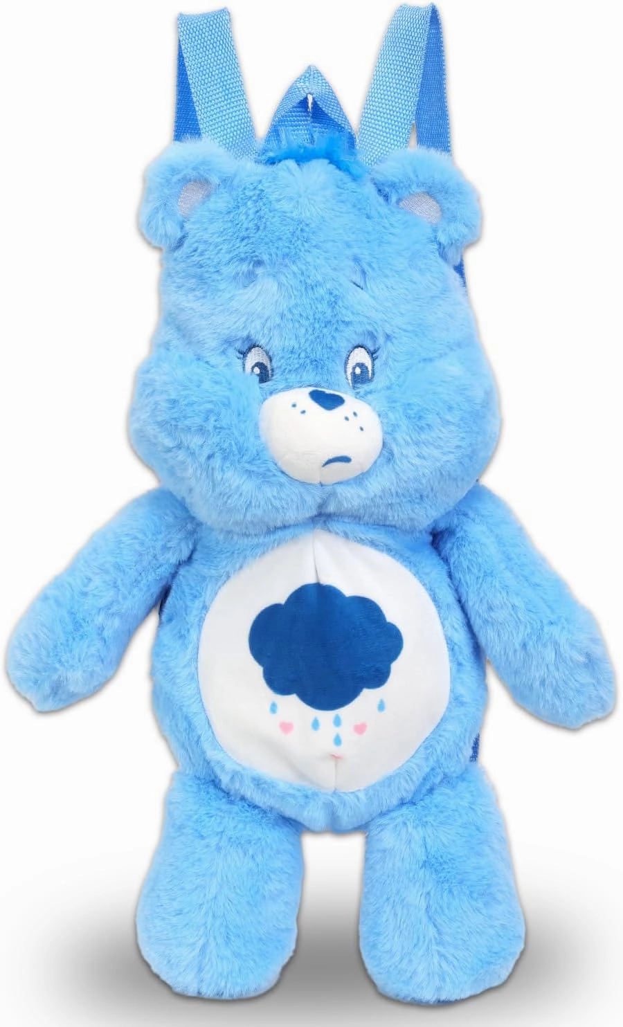Care Bears Grumpy Bear Plushie Set - Bundle with 17" Grumpy Bear Plush Doll with Carrying Straps Plus Stickers, More | Care Bears Stuffed Animal for Kids, Boys, Girls