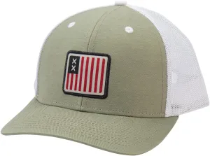 Case XX Knives Military Green Cotton White Mesh 41193 Trucker Hat