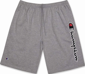 Champion Big and Tall Shorts for Men – Side Script Jersey Athletic Gym Shorts