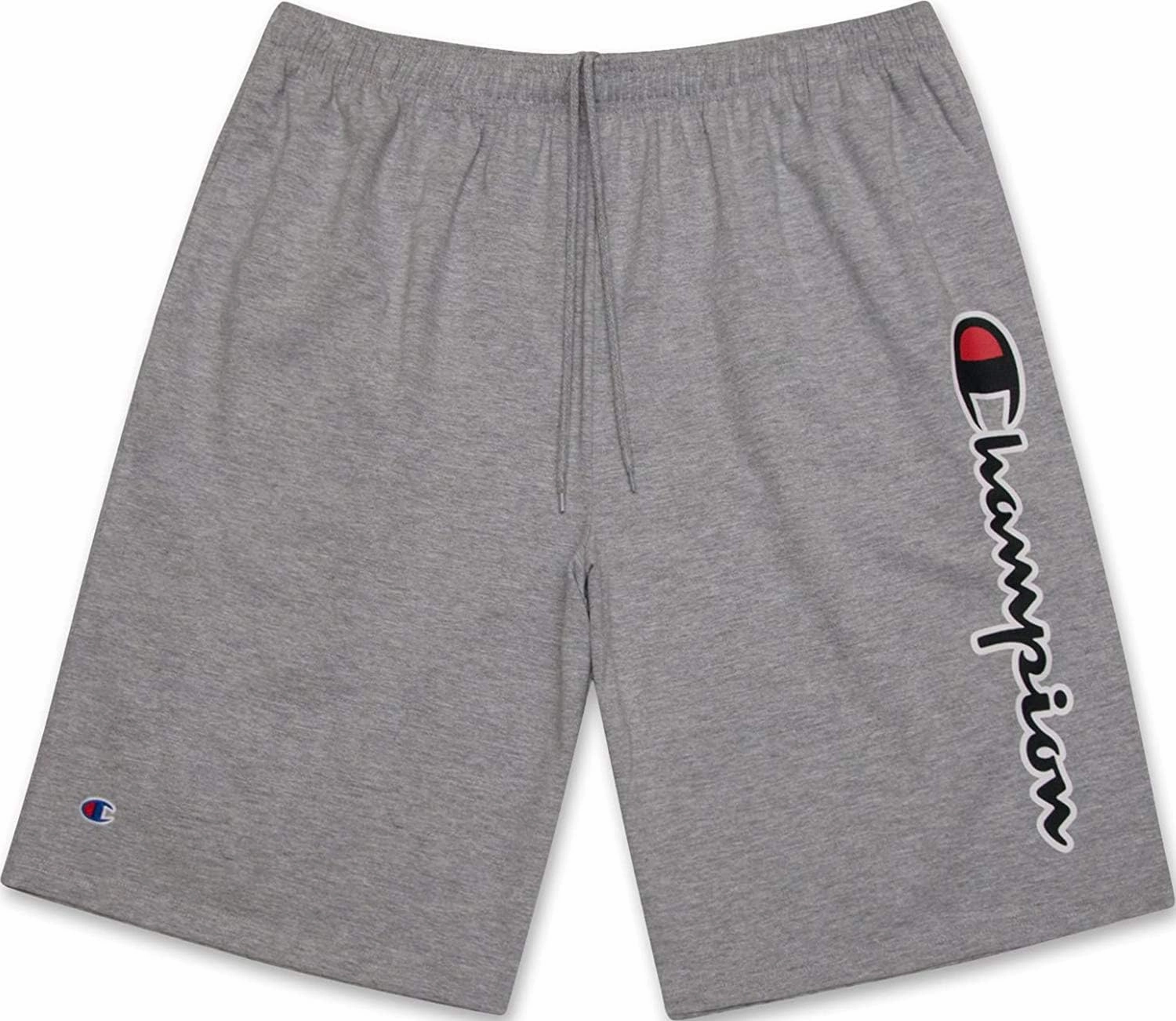 Champion Big and Tall Shorts for Men – Side Script Jersey Athletic Gym Shorts