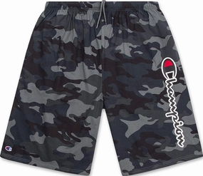 Champion Big and Tall Shorts for Men – Side Script Jersey Athletic Gym Shorts