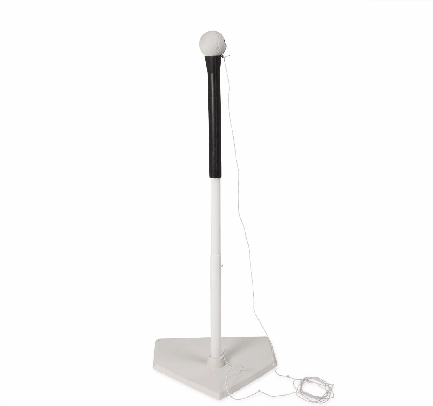 Champion Sports Deluxe Batting Tee – Mounted on Official Home Plate, Adjustable Telescopic Molded Rubber Tee, Multiple Style Options – Singles & Sets Available