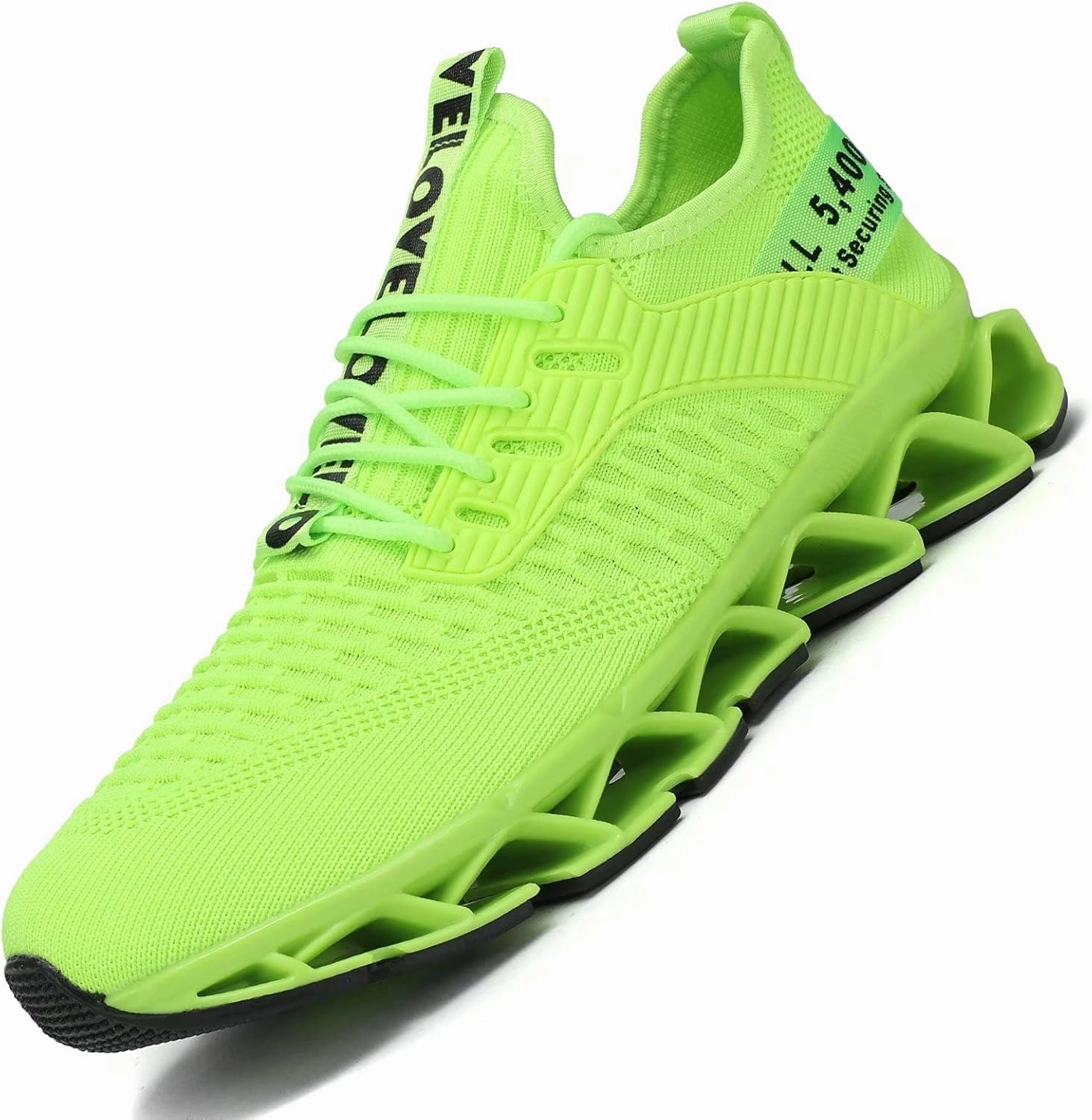 Chopben Men's Running Shoes Blade Non Slip Fashion Sneakers Breathable Mesh Soft Sole Casual Athletic Walking Shoes