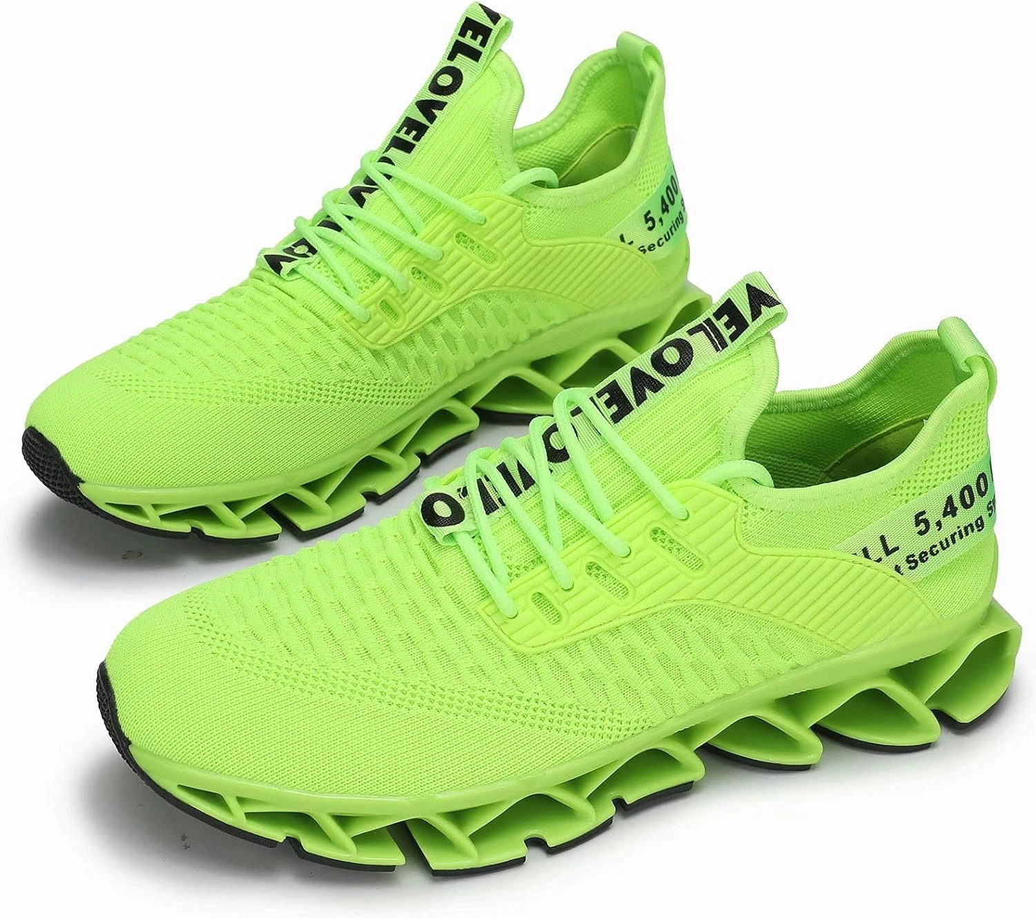 Chopben Men's Running Shoes Blade Non Slip Fashion Sneakers Breathable Mesh Soft Sole Casual Athletic Walking Shoes
