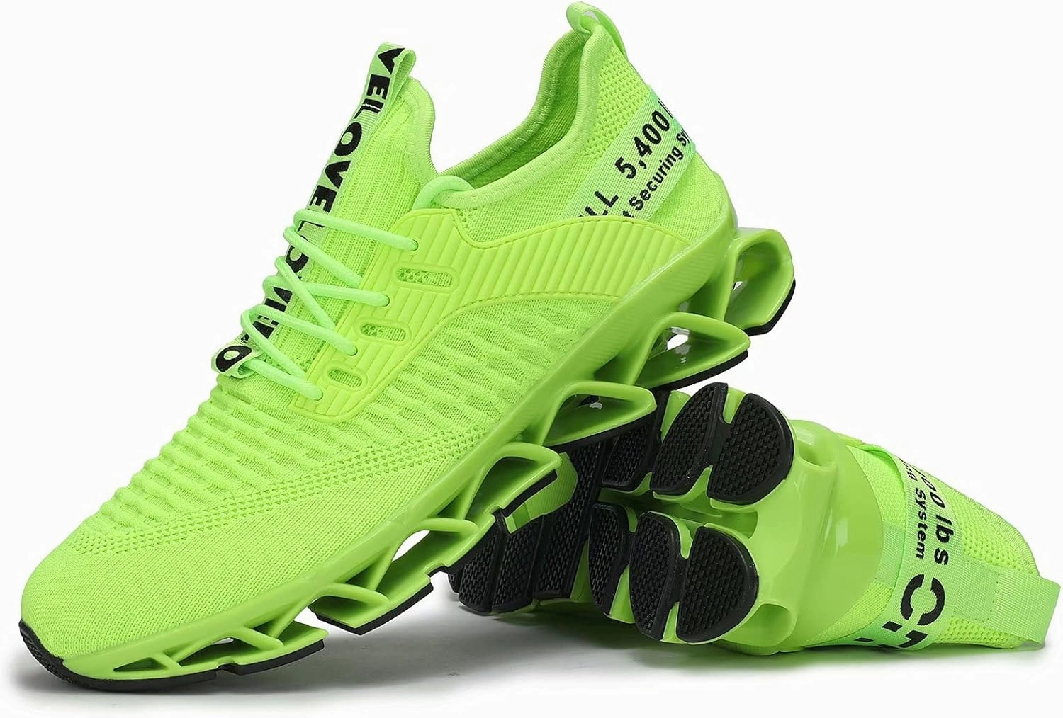 Chopben Men's Running Shoes Blade Non Slip Fashion Sneakers Breathable Mesh Soft Sole Casual Athletic Walking Shoes