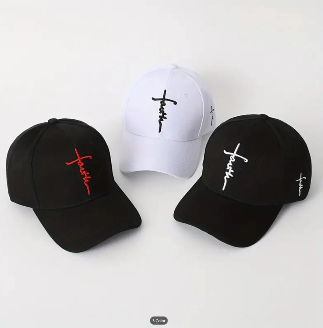 Christian Faith Hat Jesus Hat Cross Cap Comfortable Adjustable One Size Fits Most