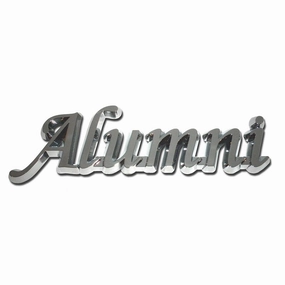 Chrome Alumni Auto Emblem