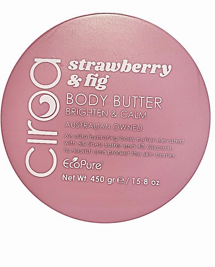Circa Strawberry & Fig Body Butter, Brighten & Calm, 15.8 oz, Ultra-Hydrating with Shea Butter