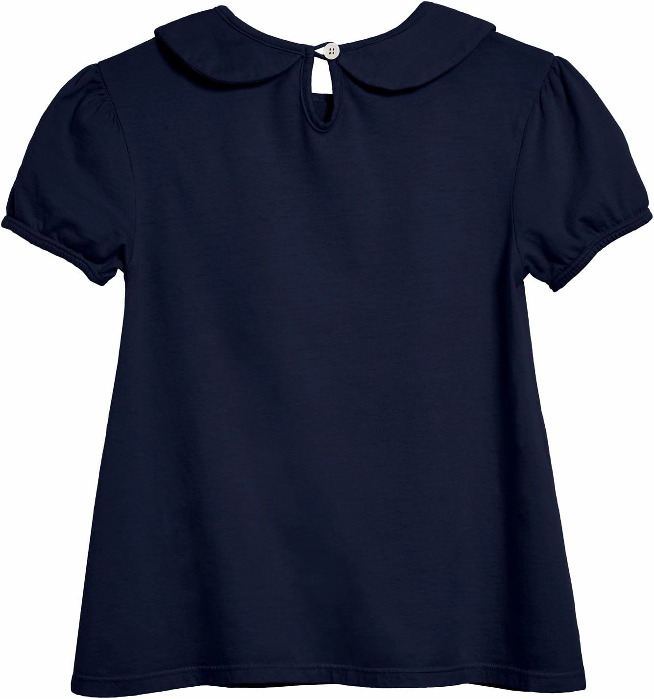 City Threads Little Girls' Peter Pan Collar A-Line Puff Tee Tshirt Top Blouse