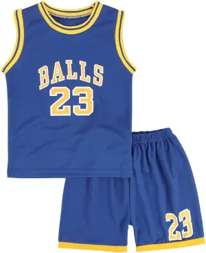 CM C&M WODRO Toddler Kid Basketball Jersey Outfit Baby Boy Girl Letters Tank Top   Track Shorts Sets Boy Summer Clothes