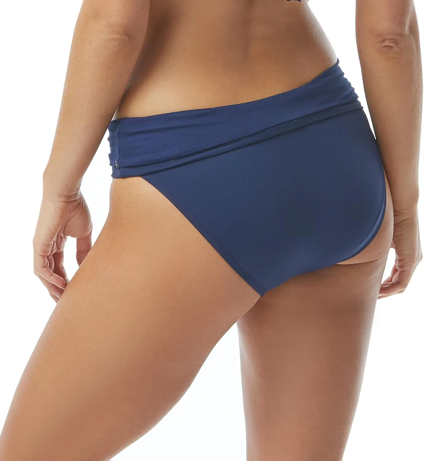 COCO REEF Impulse High Waisted Bikini Bottoms for Women – Full Coverage Swimwear with Mesh Ruching for Flattering Fit
