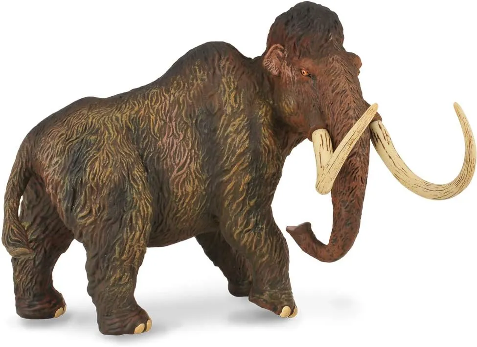 CollectA Woolly Mammoth Toy (1:20 Scale), 7.1"L x 5.3"H