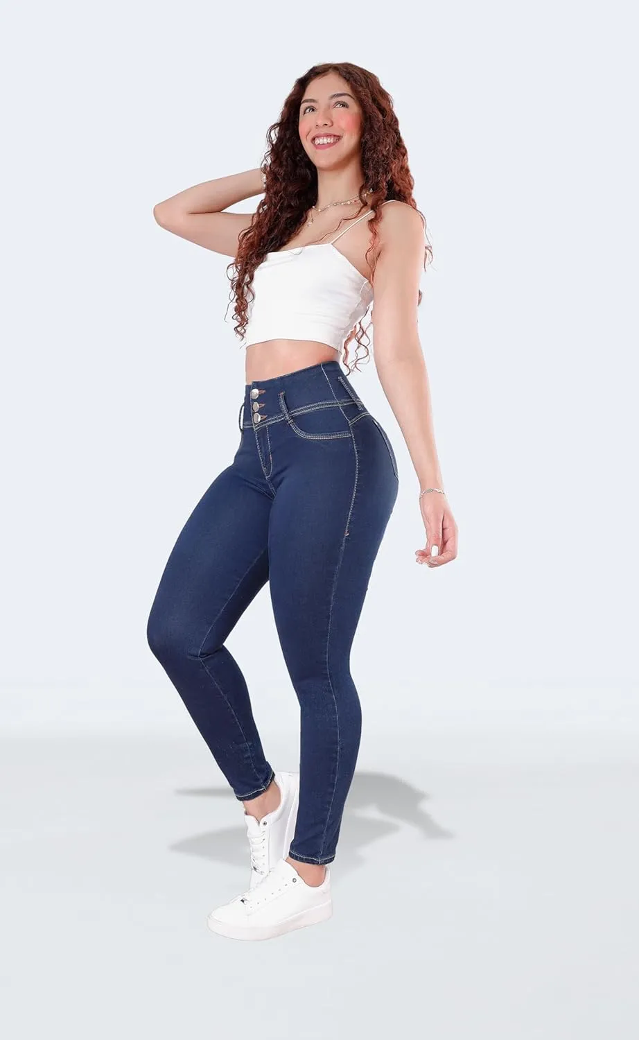 Colombian Stretch Denim Jeans: Butt-Lifting and Lipo High Compression Jeans