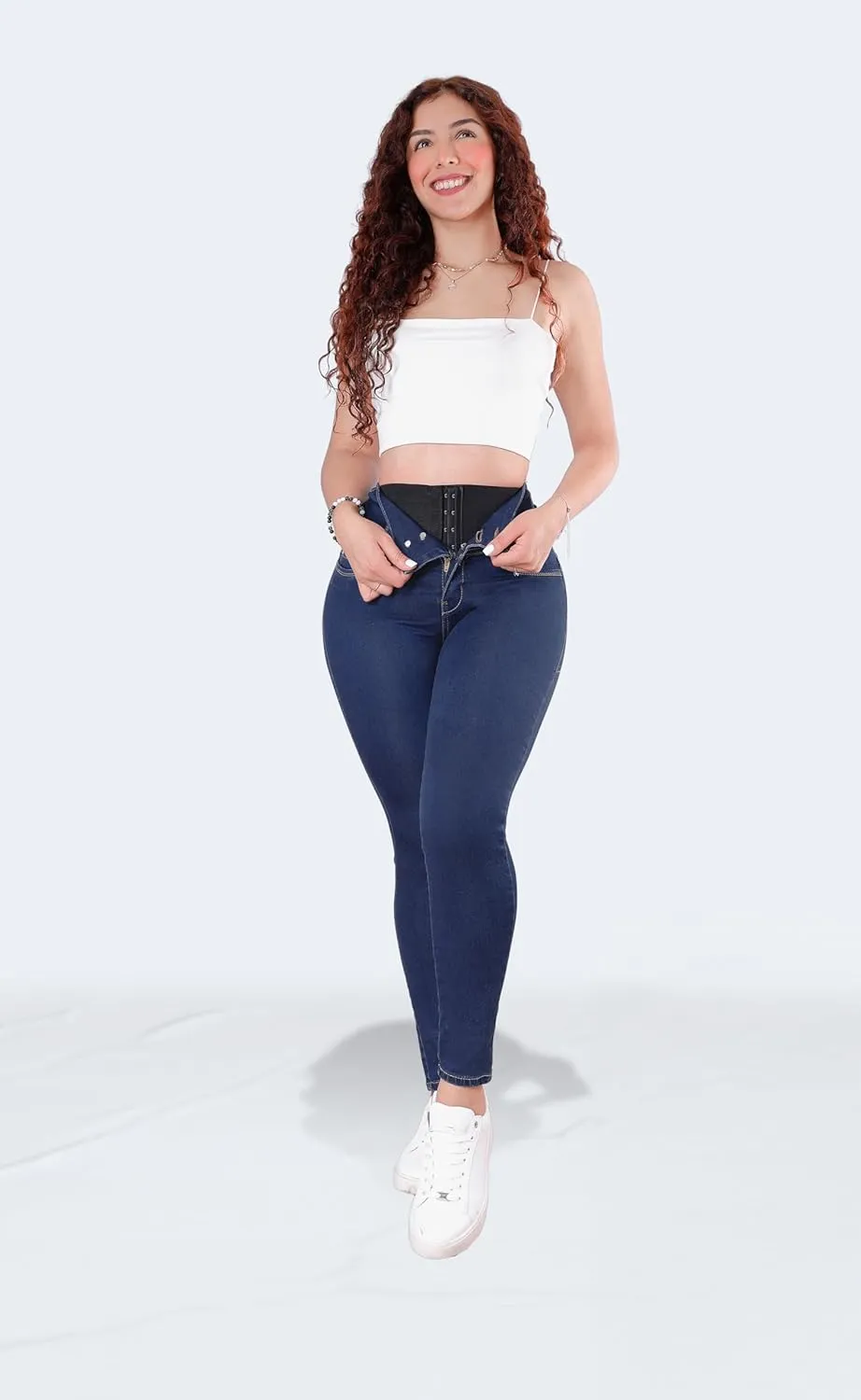 Colombian Stretch Denim Jeans: Butt-Lifting and Lipo High Compression Jeans