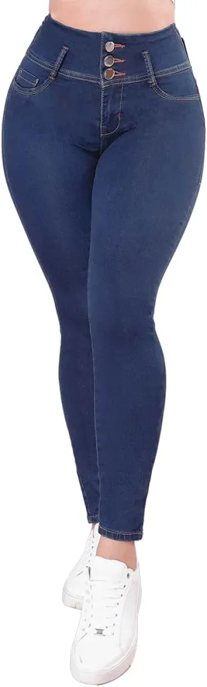Colombian Stretch Denim Jeans: Butt-Lifting and Lipo High Compression Jeans