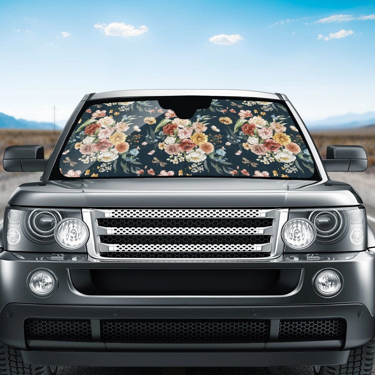 Colorful Blush Car Shade