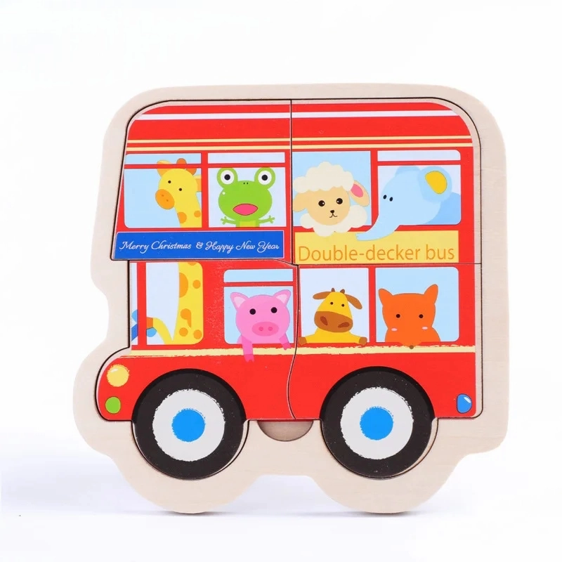 Colorful Wooden 3D Puzzle