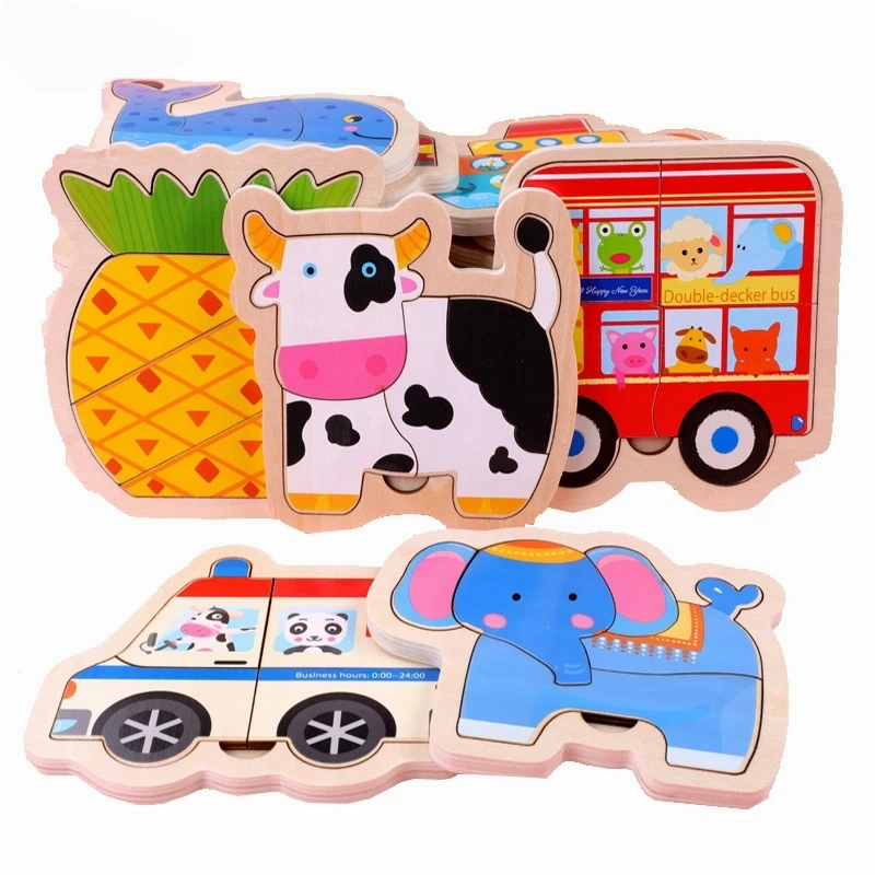 Colorful Wooden 3D Puzzle
