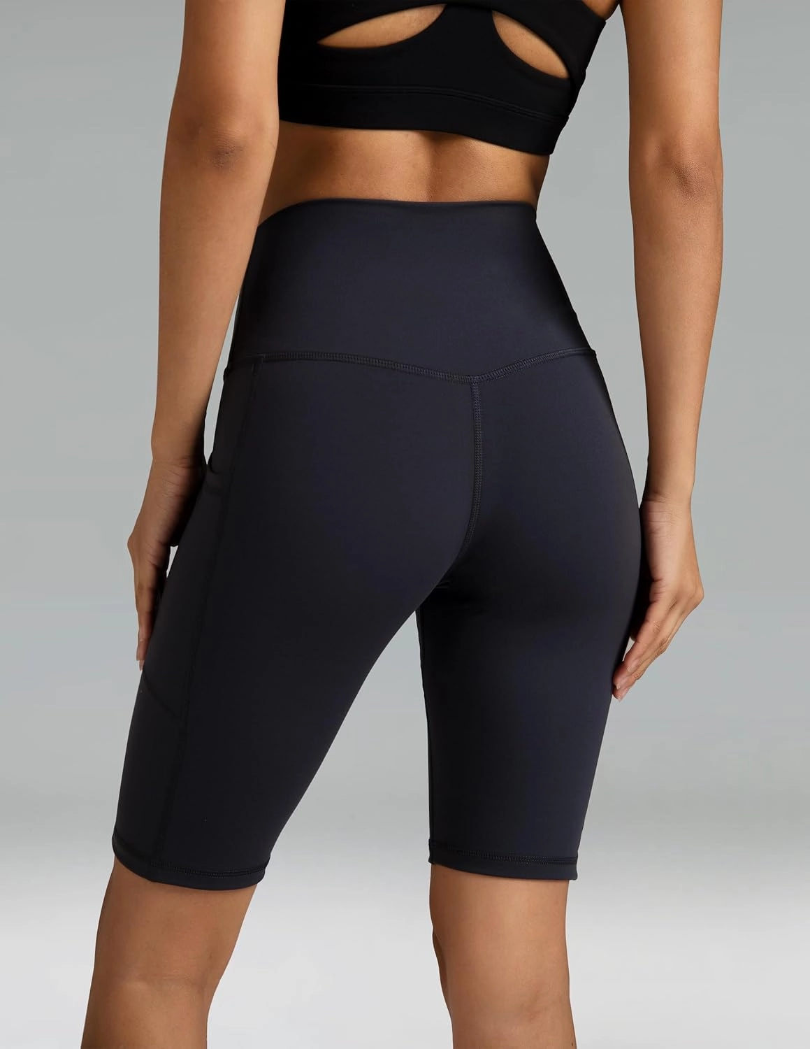 Colorfulkoala Women's High Waisted Biker Shorts with Pockets 8" /10" Inseam Workout Yoga Shorts Running Tights