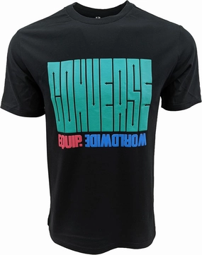 Converse Men's Bubble Letter Crewneck Short Sleeve T-Shirt