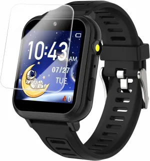 Cosjoype Kids Game Smart Watch for Kids with 24 Puzzle Games HD Touch Screen Camera Music Player Pedometer Alarm Clock Calculator Flashlight 12/24hr Kids Watches Gift for 4-12 Year Old Boys