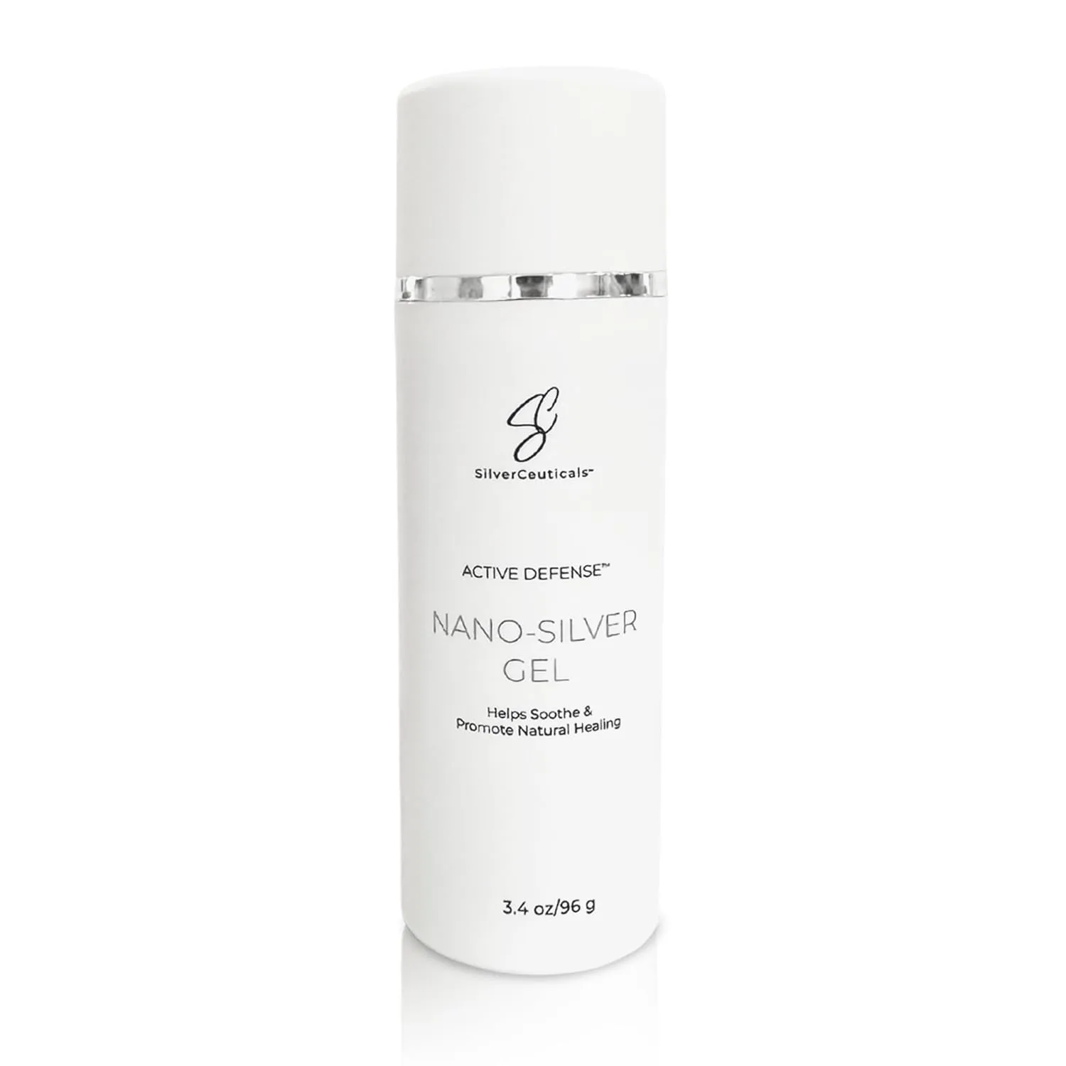 Cosmetic Gel with Nano Colloidal Silver - Promotes Natural Healing - Repair Cuts Scrapes Blemishes - Soothe & Hydrate - Skin Firming - Non-Greasy Water-Based Formula - No Harsh Chemicals - 3.4oz