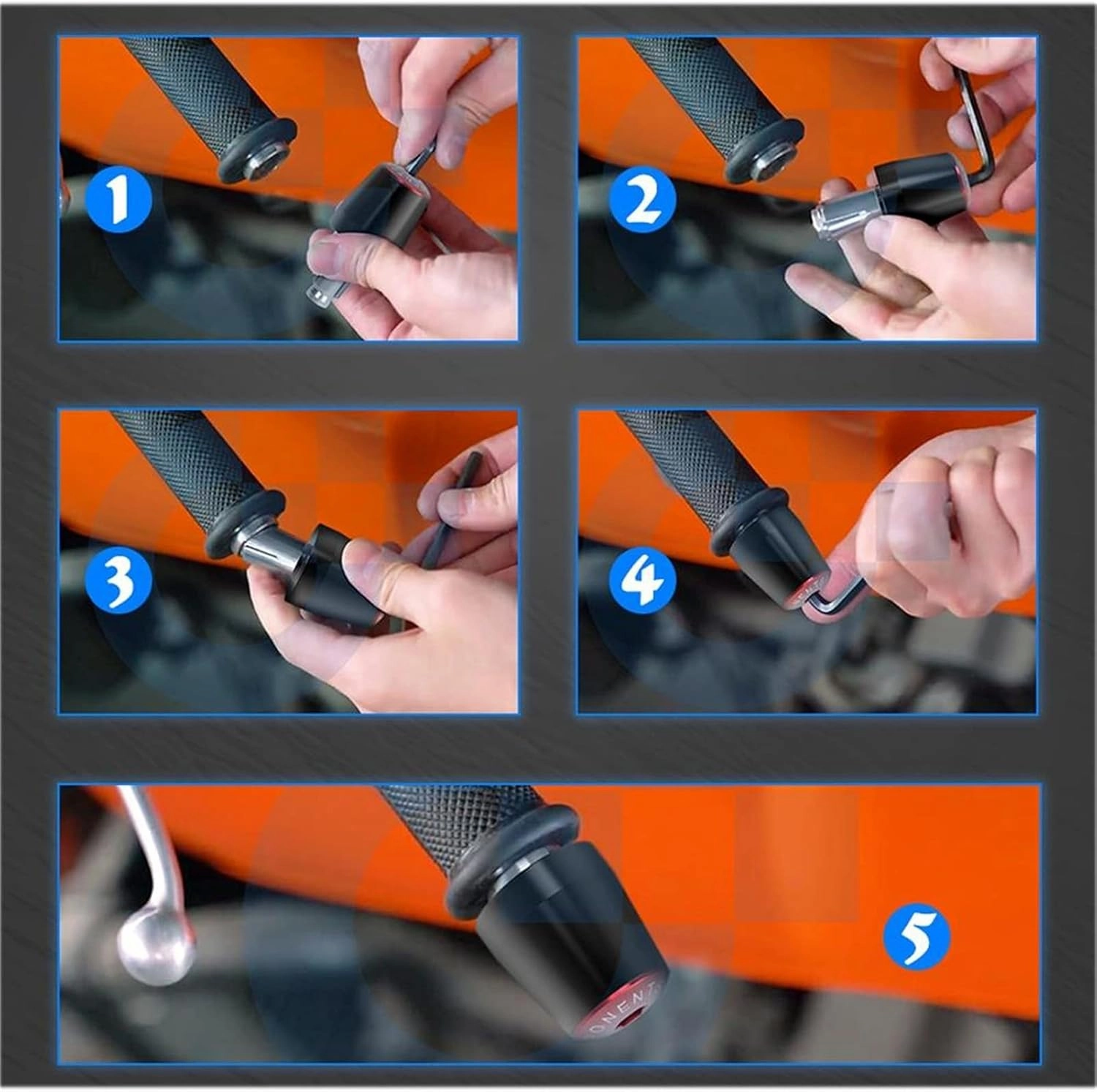 Counterweight for H-ONDA VTX1300 VTX1300C VTX 1300 C 2004 2006 2005 2007 2008 Motorcycle Accessories Handlebar Hand Grips Handle Bar Grip End