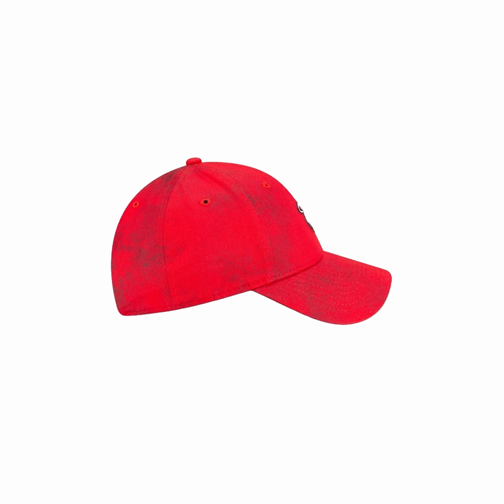 Court Culture HEAT Logo Acid Wash Red Dad Hat
