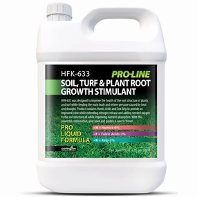 Covington PRO-LINE Humic Acid, Fulvic Acid, Kelp Seaweed Fertilizer (32oz), HFK-633 Superior Potassium Nitrate Root Growth Stimulant with Humic, Fulvic & Kelp Fertilizer for Plant & Tree Root Health