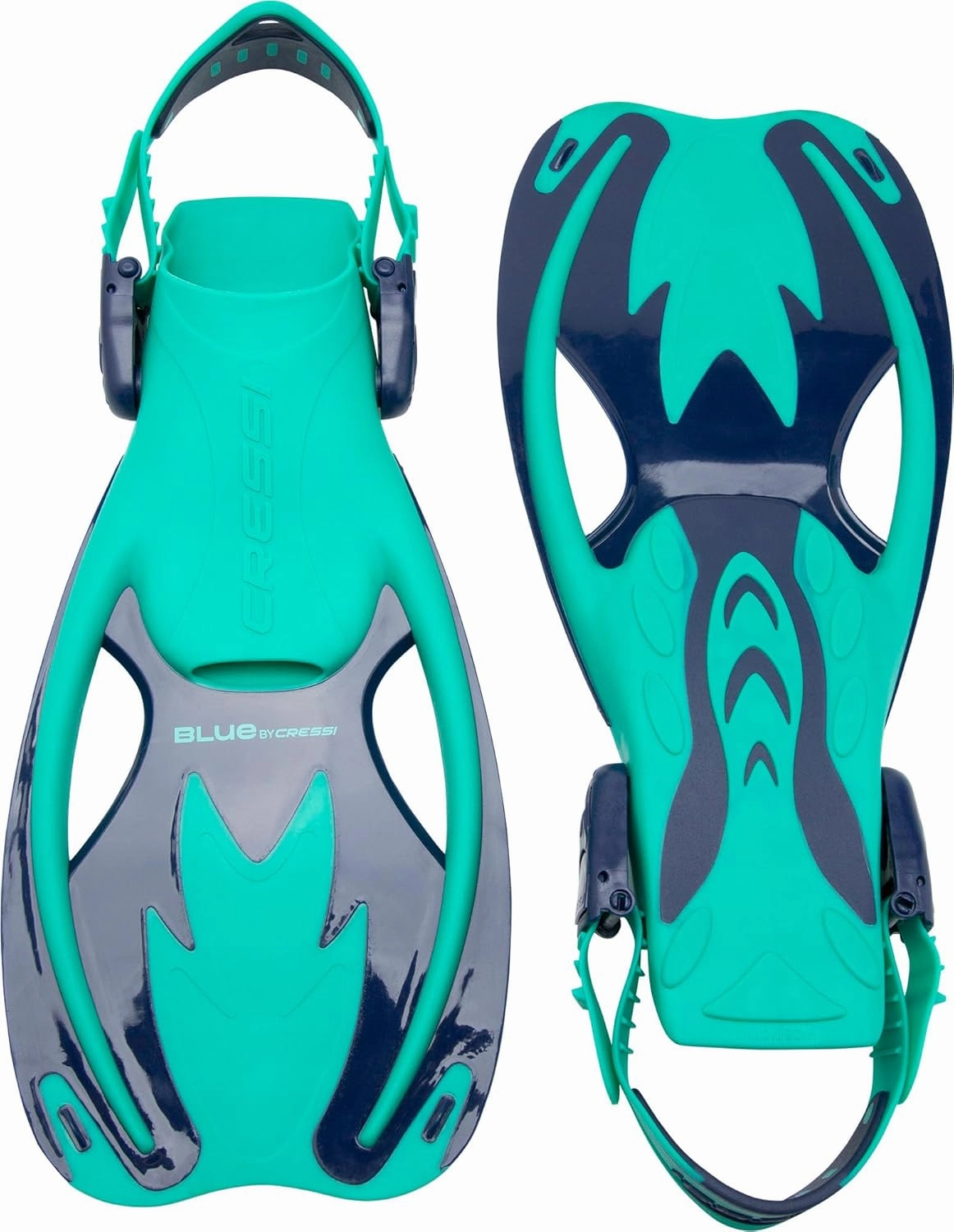 Cressi Kids Snorkeling Set- Short Adjustable Fins, Silicone Mask, and Dry Snorkel- Tinetto Rocks Dry Set- Designed in Italy