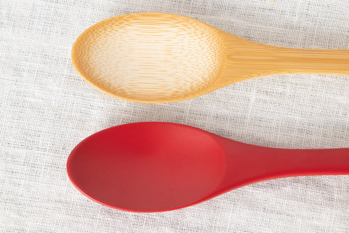 Curry spoon [ Natural, Red ] / Mōsō bamboo / Ōita-JPN 211113