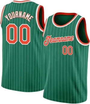 Custom Basketball Jersey, Custom Black Kelly Green-White 3D Pattern Tropical Hawaii Leaves Basketballs Jerseys
