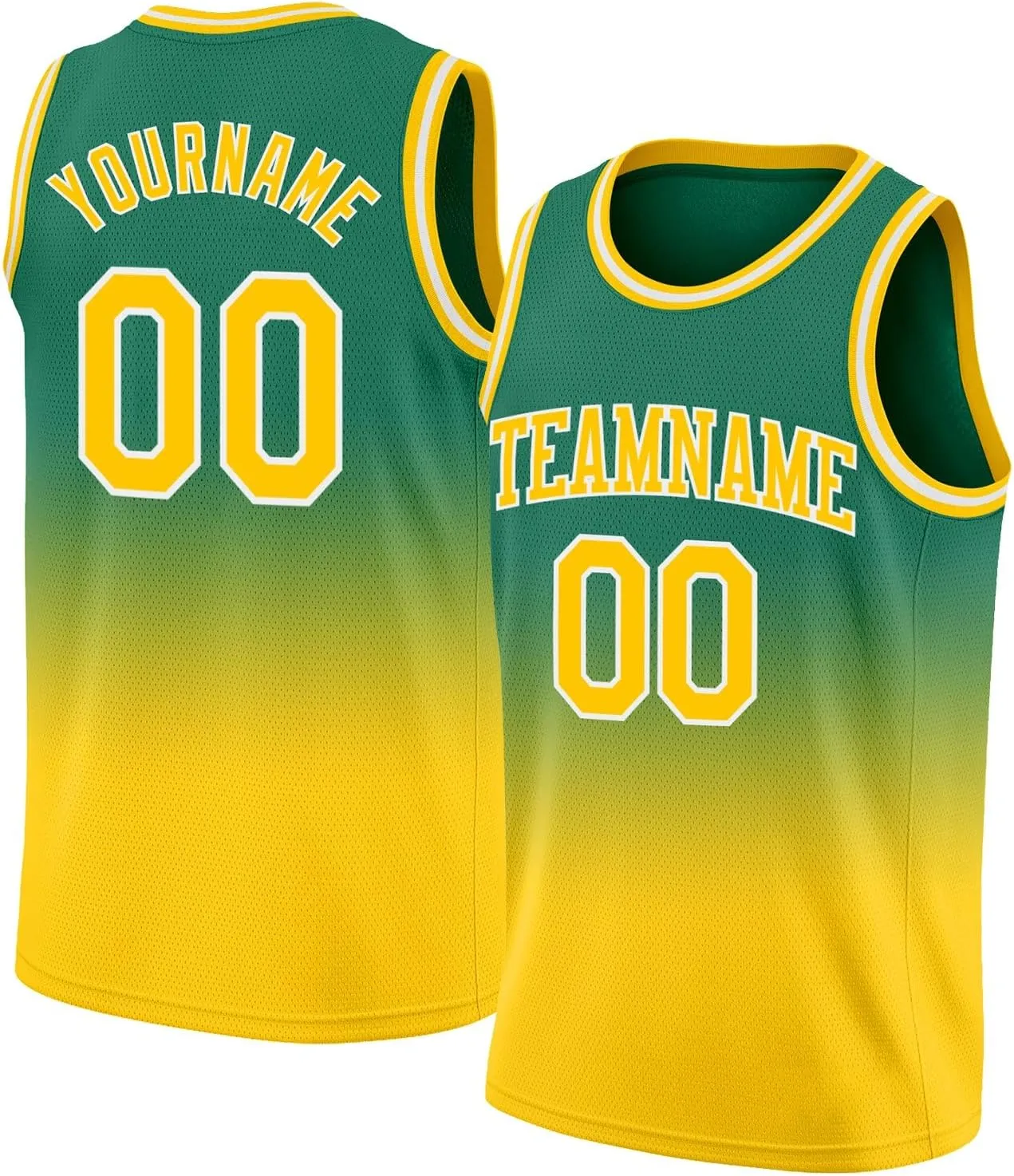 Custom Basketball Jersey, Custom Navy White-Teal Fade Fashion Basketballs Jerseys, Printed Name Number Athletic