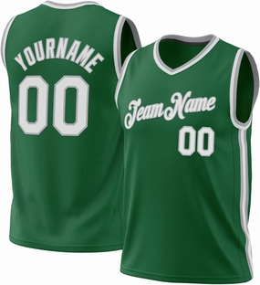 Custom Basketball Jersey, Custom Black Kelly Green-White 3D Pattern Tropical Hawaii Leaves Basketballs Jerseys